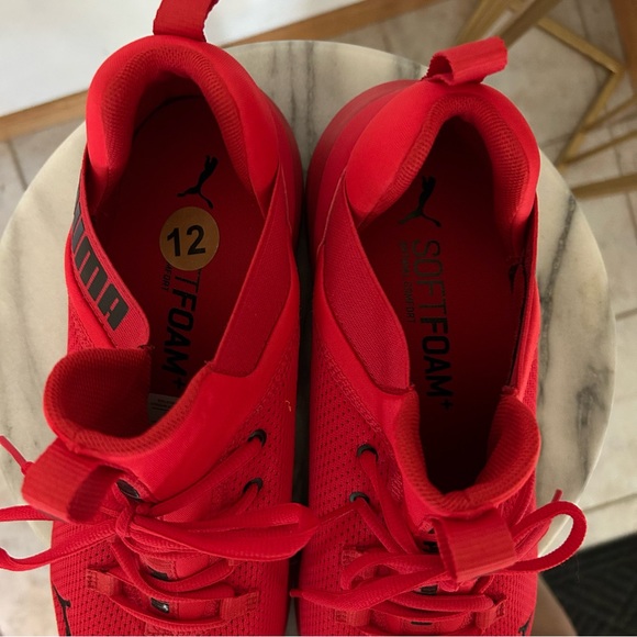Puma Bold Red Mesh Sneakers - Picture 11 of 14